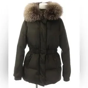 モンクレール　フォックスファー　ダウンジャケット FATSIALFUR カーキ Amazon | [モンクレール] MARQUE マルク メンズ ファー付き